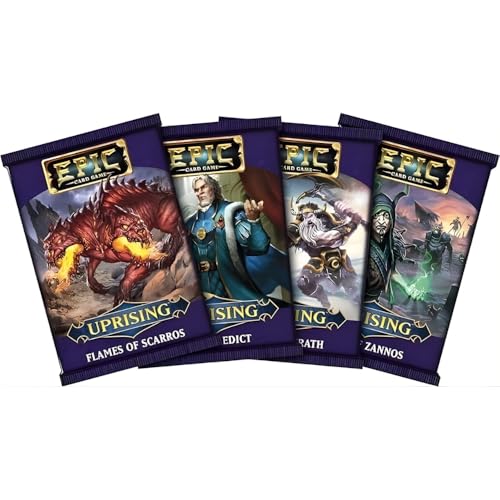 WISE WIZARD GAMES, Epic Card Game Bundle: Base Set, Guardians of Gowana, Duels Boxed Sets Plus 4 Lost Tribe Card Packs, 4 Pantheon Packs, 4 Tyrants, 4 Uprising (19 Items)