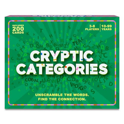 Cryptic Categories – Quick-Thinking Brain Game for Kids, Teens & Adults | Fast-Paced Word Unscramble Card Game, Perfect for Parties & Game Night, Ages 10, 11, 12 & Up, 3-8 Players