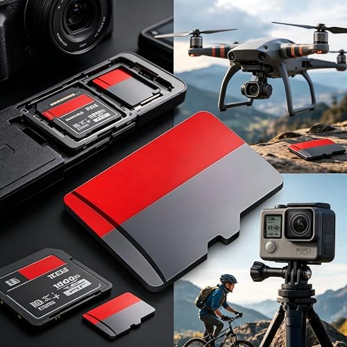 256GB Micro SD Card, UHS-I, C10, A1, High Speed Transfer, Shockproof, X-Ray Proof, for DSLR, Camcorder, Gaming Console - size: big