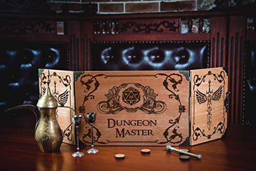 Personalizable Game Master Screen made for Board Role Playing Game - Wooden Handcrafted GM Screen Set - DM Gift Idea - Gifts for Him and Her (Game Master) - color: Game Master