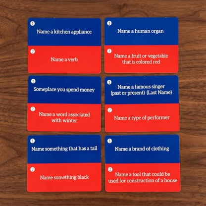 – Fun Fast-Paced Family Category Word, Rapid Hand Clearing Card Race for Group Gatherings, 2 to 8 Players, 140 Unique Challenges, 15 Minute Game Matches