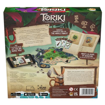 Lucky Duck Games Toriki: The Castaway Island | Cooperative Family Game | 1-4 Players, Ages 8+ | 6-8 Hours of Adventure