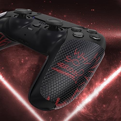 eXtremeRate PlayVital Anti-Skid Sweat-Absorbent Controller Grip for ps5 Controller, Professional Textured Soft Rubber Pads Handle Grips for ps5 Controller - Clown Hahaha - color: Clown Hahaha