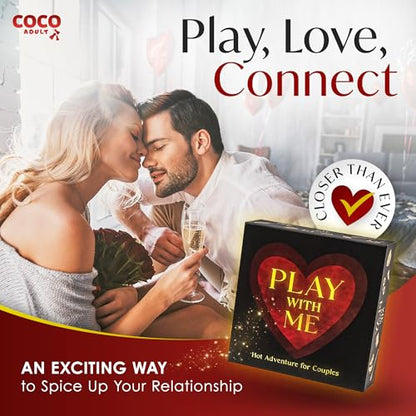 Romantic Couples Board Game – 300 Date Night Dares & Conversation Cards | Fun 2 Player Game for Couples & Gaming Cards for Married Couples