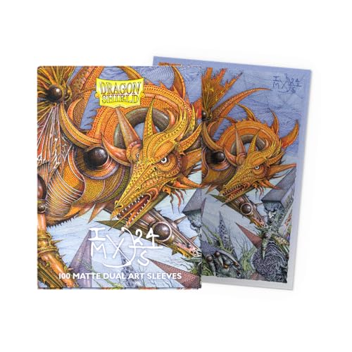 Dragon Shield | Matte Dual Art Sleeves | The Millerax | 100 CT - Smooth & Tough Premium TCG Sleeves | Compatible with Pokemon, Flesh & Blood, One Piece & Magic the Gathering - color: Spirit Animals: the Millerax