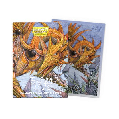Dragon Shield | Matte Dual Art Sleeves | The Millerax | 100 CT - Smooth & Tough Premium TCG Sleeves | Compatible with Pokemon, Flesh & Blood, One Piece & Magic the Gathering - color: Spirit Animals: the Millerax