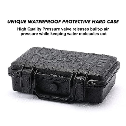 CASOMAN 11.5-Inch Water-Proof & Explosion-Proof Box, with Cush- Proof Sponge, IP67 Water Proof Grade, Customizable Foam - size: 11.5" X 8.3" X 3.9"