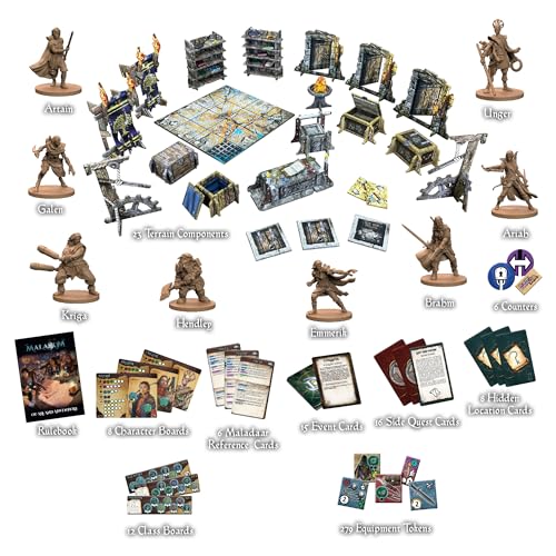 Maladum of Ale & Adventure Expansion - Fantasy Dungeon Crawler Game Immersive Terrain Solo, Co-op and Adversarial Play