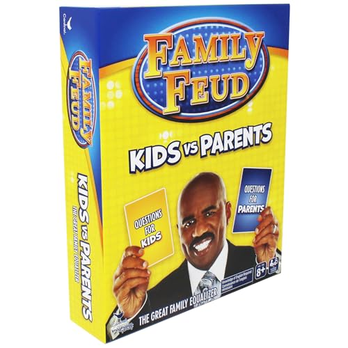 Steve Harvey Family Feud, Kids Vs Parents Edition Family Party Game, Ages 8 and up - color: Kids Vs. Parents Edition