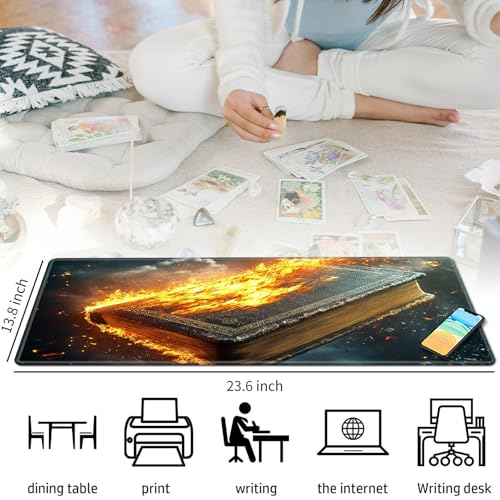 Book of The Bible for MTG & TCG Playmat Mouse Pad,BFDHGQZC 24" x 14" Game Mat for MTG/RPG/CCG Trading Card Game Playmats Table Mat Perfect for Card Games Video Games Computer Office - color: Book of the Bible