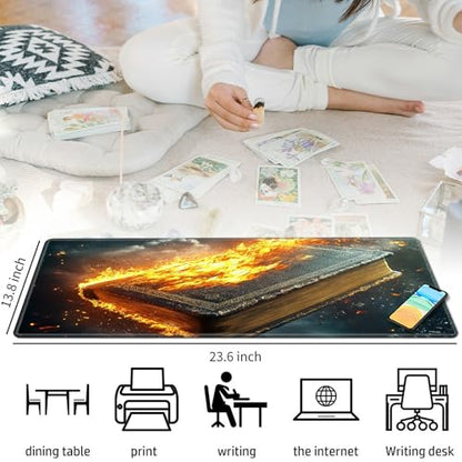 Book of The Bible for MTG & TCG Playmat Mouse Pad,BFDHGQZC 24" x 14" Game Mat for MTG/RPG/CCG Trading Card Game Playmats Table Mat Perfect for Card Games Video Games Computer Office - color: Book of the Bible