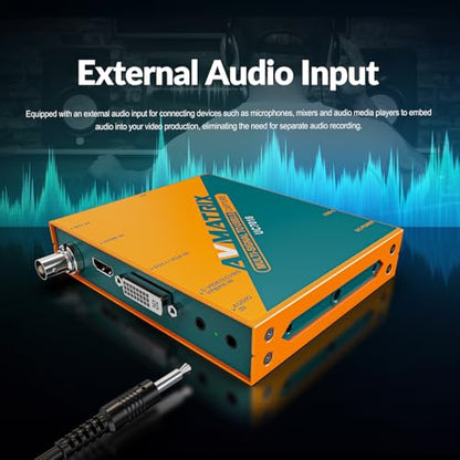 USB 3.0 Multi-Input Capture Card, 1080P60, UC7018 | SDI/HDMI/VGA/DVI/CVBS to USB3.0,Auto-detect input,Windows/Mac/Linux, plug and play,For Security Cameras & Teaching - color: UC7018