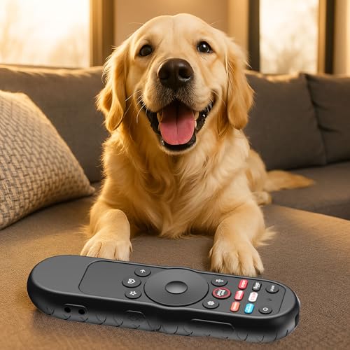 Case Cover for VIZIO XRT270 Smart TV Remote Control Silicone Skin Sleeve with Lanyard Black - color: Non-glow Black