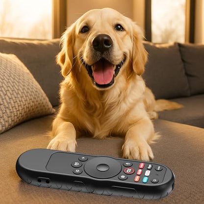 Case Cover for VIZIO XRT270 Smart TV Remote Control Silicone Skin Sleeve with Lanyard Black - color: Non-glow Black