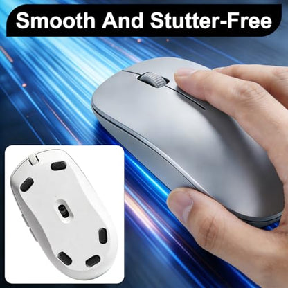 160 Dot Mouse Skates, Universal Glass Mouse Skates for Gaming Mice, Custom Glide and Control Dots for Esport Players, Smooth Movement on Cloth and Glass Mouse Pads (Black & White) - size: 7x14mm White & Black