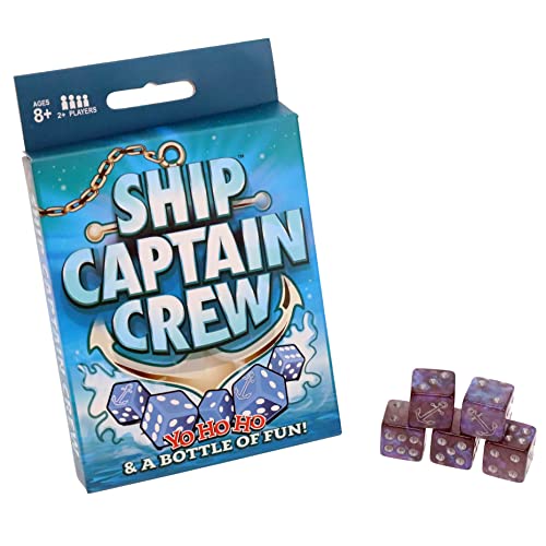 TDC Games Ship Captain Crew Dice Game, Great for Party Favors, Family and Travel Games, Dice Game for Adults - size: Small
