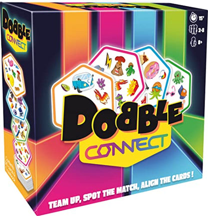 Asmodee | Double Hookup | Quick Reaction Card Game | Ages 8+ | 2-8 Players | 20 Minutes Play Time - size: Doble conexión, style: single