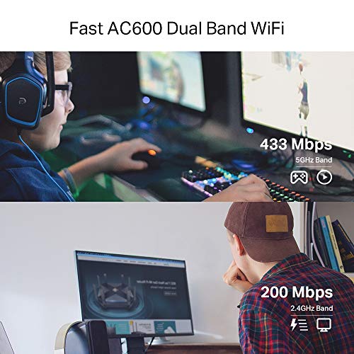 TP-Link PCIe WiFi Card AC600 for Desktop PC, Dual Band Wireless Internal Network Card(Archer T2E) High-Gain Antenna, MU-MIMO, WPA3, Low Profile, Supports Windows 10/11 - style: AC600, WiFi 5