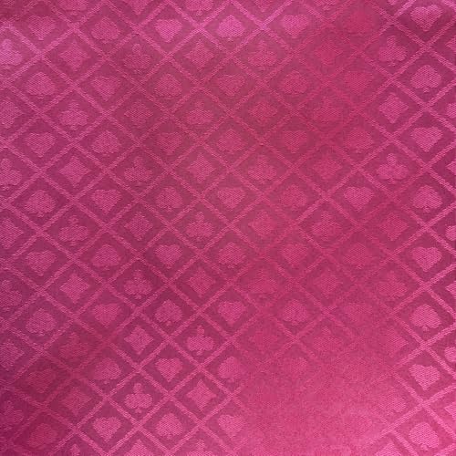 Speed Cloth Poker Table Fabric - 108X60 Inch Section of Casino Card Game Table Felt Top Cover Accessories - Burgundy - color: Burgundy