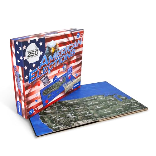 American Elections U.S. History & Civics Board Game – Learn State Facts, Geography & Government – Educational Family Board Game – Fun Board Games for Adults, Kids Ages 10+ Years Old