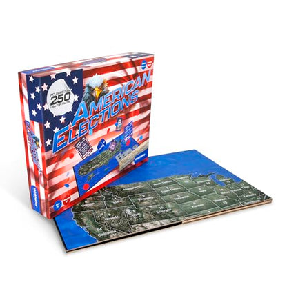 American Elections U.S. History & Civics Board Game – Learn State Facts, Geography & Government – Educational Family Board Game – Fun Board Games for Adults, Kids Ages 10+ Years Old