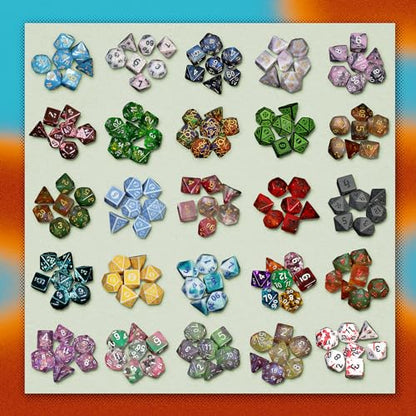 1985 Games Mystery Dice, DND Dice Set of 7 Polyhedral Dice, Wide Range of Patterns, Gaming Dice, Suitable for Role Playing, Table Games (Mystery Pack of 1) - color: Mystery Dice, size: Pack of 1