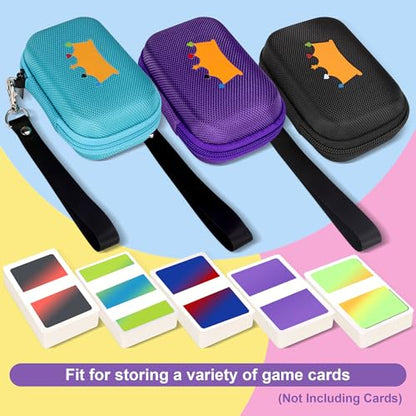 Travel Card Games Case Compatible with Card Games Set, Hard EVA Playing Card Case for UNO & Phase 10 (Not Including Cards) (Black)