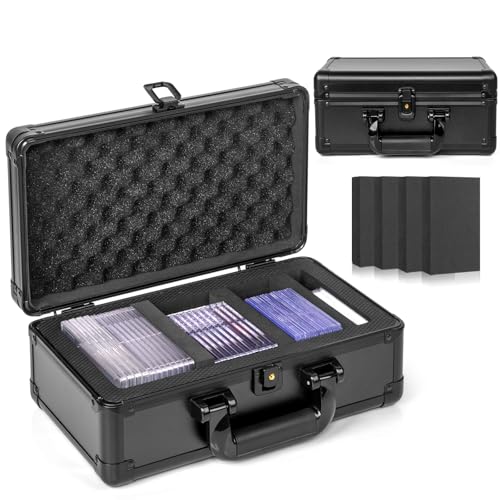 Top Loader Storage Box, Graded Card Storage Boxes, Trading Card Organizer Cases, PSA Card Case Slab Case Holder for Sports Cards, Holds 125+ Top Loaders - size: 1 Row