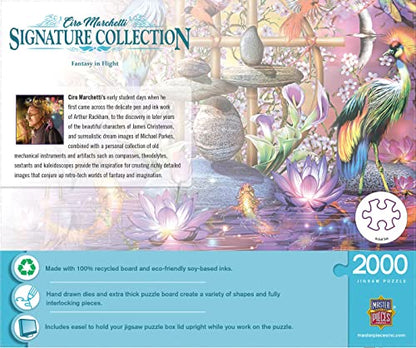 MasterPieces 2000 Piece Jigsaw Puzzle for Adults, Family, Or Kids - Fantasy in Flight - 39"x27" - size: 2000 Piece