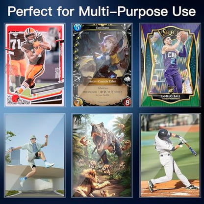 600/1200 Pcs Card Sleeves, MTG Card Sleeves for Standard Cards, Transparent Trading Cards Sleeves Fit for TCG, Baseball, Football Card, Sports Cards, Game Cardsnts Card Sleeves(1200PCS) - size: 1200PCS
