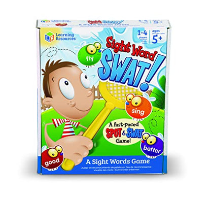 Learning Resources Sight Word Swat A Sight Words Game - Phonics Flash Cards, Board Games for Kids, Montessori Spelling , Homeschool, Classroom Must Haves, Teacher Supplies, Gifts for Boys and Girls - style: Sight Word Swat