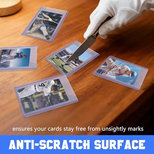 DEDC 20 Top Loader Thick Card Load Holder Storage for Trading Cards Sports Sleeves Hard Plastic 100 Point Protective 3" x 4"Toploaders Rigid Memorabilia Collectibles - size: 100pt