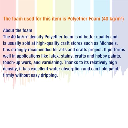 50pcs 1" Foam Brush with High Density Foam, Sponge Brush for Small Project - size: 1inch 50pcs