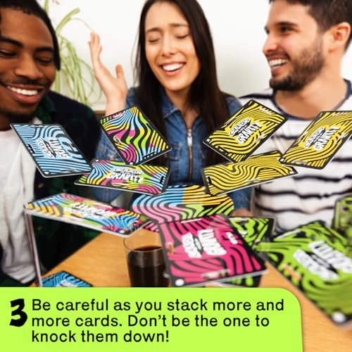 Big Potato Cards vs Gravity: Ultimate Stacking & Balancing Card Game | Waterproof Board Game for Family Fun, Holidays & Game Nights | 2-4 Players - style: Original Version