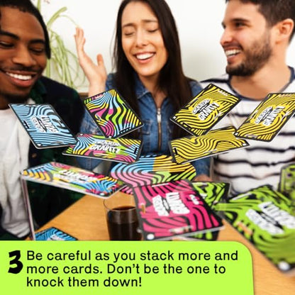 Big Potato Cards vs Gravity: Ultimate Stacking & Balancing Card Game | Waterproof Board Game for Family Fun, Holidays & Game Nights | 2-4 Players - style: Original Version