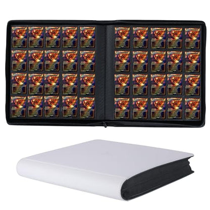 2000 Pockets Trading Card Binder, 20-Pocket Card Ablum Compatible with MTG,Sports Cards & Other Standard Size Trading Card (WHITE) - color: 20 Pocket White