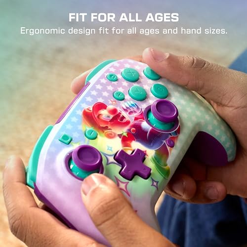 Turtle Beach Rematch Wireless Controller Invincible Mario Nintendo Switch 2 | Nintendo Switch Lite, OLED, Glow-in-the-Dark Design, Rechargeable 40-Hr Battery, 2 Mappable Back Buttons, Invincible Mario - color: Invincible Mario