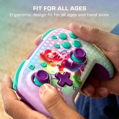 Turtle Beach Rematch Wireless Controller Invincible Mario Nintendo Switch 2 | Nintendo Switch Lite, OLED, Glow-in-the-Dark Design, Rechargeable 40-Hr Battery, 2 Mappable Back Buttons, Invincible Mario - color: Invincible Mario