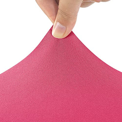 Peomeise 4FT Spandex Table Cover Rectangular Stretch Spandex Tablecloth (Hot Pink,4FT) - color: Hot Pink, size: 48" x 30" (Rectangle)