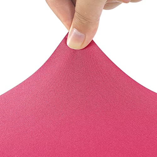 Peomeise 6FT Spandex Table Cover Rectangular Stretch Spandex Tablecloth (Hot Pink,6FT) - color: Hot Pink, size: 72" x 30" (Rectangular)