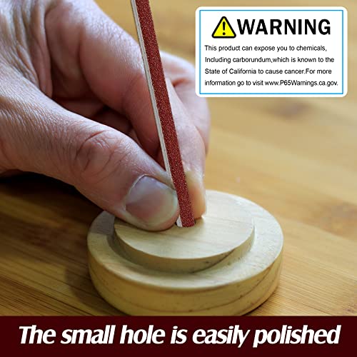 Honoson 120 Pieces Sanding Twigs Cushioned Abrasive Sanding Sticks for Models Woodworking Hobby Arts Crafts Supplies