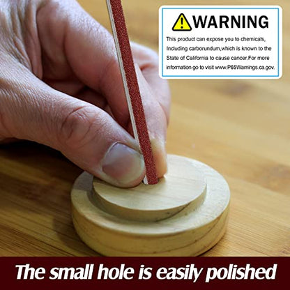 Honoson 120 Pieces Sanding Twigs Cushioned Abrasive Sanding Sticks for Models Woodworking Hobby Arts Crafts Supplies