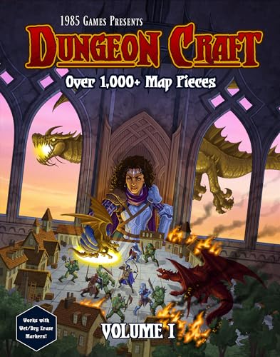 Dungeon Craft Board Game: Volume 1 Loose Leaf Inside a Custom Box, Water Resistant, Dry Erase by 1985 Games - style: Volume 1