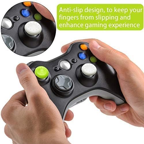 24-Pack Anti-Slip Silicone Thumb Grip Caps, 12 Colors High Sensitivity Joystick Covers with 360° Textured Dots for PS5 PS4 Xbox Series X/S Xbox One Xbox 360 Controller