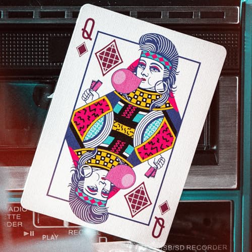 80s Retro Playing Cards | Printed by USPCC | Limited Edition, 100% Custom Deck for Players, Cardists & Collectors