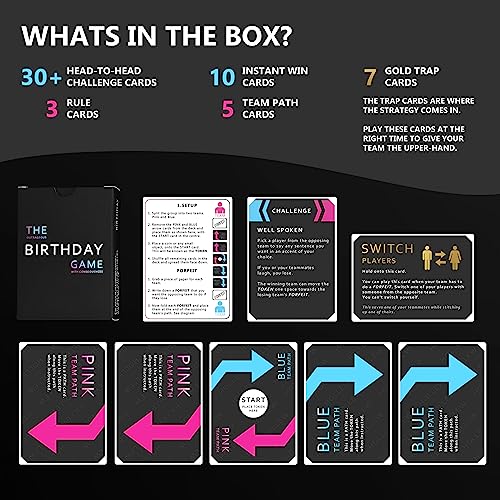 The Outrageous Birthday Card Game | Adult Games for Birthdays | Party Games | Birthday Gifts for Women & Men, Party Gift Ideas for Him or Her, Boyfriend and Girlfriend | Fun Card Games for Adults - style: The Birthday Game