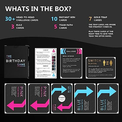 The Outrageous Birthday Card Game | Adult Games for Birthdays | Party Games | Birthday Gifts for Women & Men, Party Gift Ideas for Him or Her, Boyfriend and Girlfriend | Fun Card Games for Adults - style: The Birthday Game