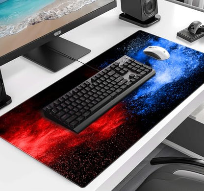 Colorful Starry Sky Mouse Pad, Office, Keyboard, Laptop, and Home Desk Pad | Large Extended Mouse Pad; Full Desk Coverage; Waterproof Coating; Stable Anti-Slide Base For Gaming, Office, Study Daily Use - color: Colorful Starry Sky