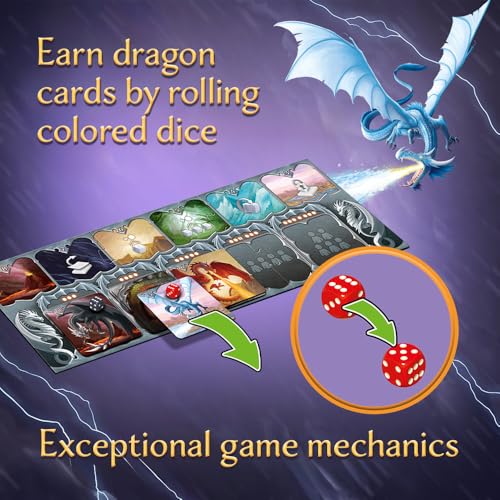 Trefl Game: Book of Dragons - Social Board Game, 8+ | Engaging Gameplay, Hand-Drawn Illustrations with Dragons, Strategic Thinking