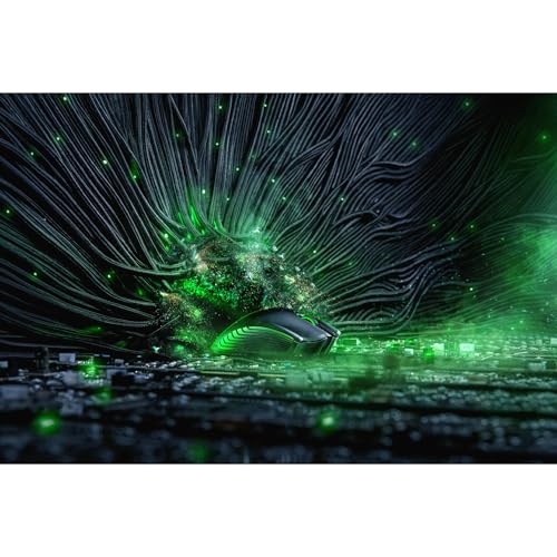 Razer Mamba Wireless Gaming Mouse: 16,000 DPI Optical Sensor - Chroma RGB Lighting - 7 Programmable Buttons - Mechanical Switches - Up to 50 Hr Battery Life - style: Mamba Wireless